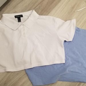 Urban planet collar shirt cropped